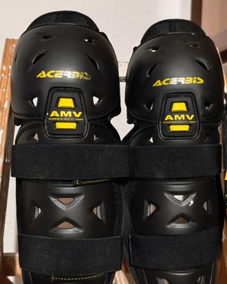 ginocchiere parastinchi per moto o sport di contat