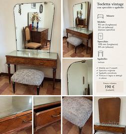 Toeletta vintage anni '50/'60 