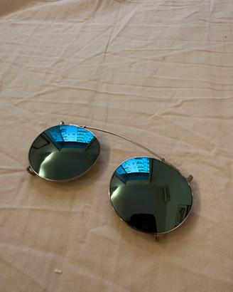Lenti Clip on da sole tondo specchiate