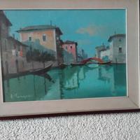 quadro Aldo Marangoni, Venezia, anni '70