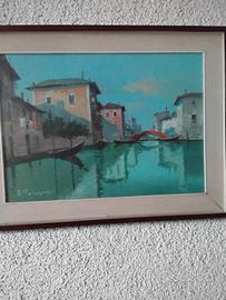 quadro Aldo Marangoni, Venezia, anni '70