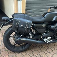 borsa simil pelle moto guzzi v7 +staffa dx