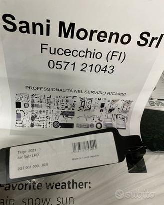 Kit 4 tappetini gomma Ant/Post originali WV TAIGO