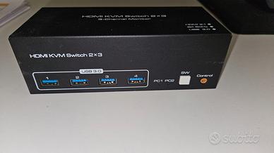 VPFET 4K144Hz HDMI KVM Switch 3 Monitors 2 PC