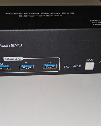 VPFET 4K144Hz HDMI KVM Switch 3 Monitors 2 PC
