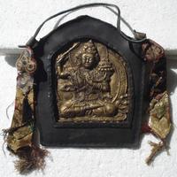 Manjushri amuleto asiatico scultura /44b