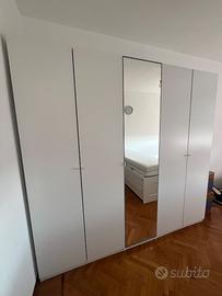 Armadio 5 ante + letto singolo/doppio IKEA