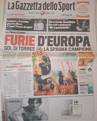 La Gazzetta dello sport  - Spagna Campione d'
