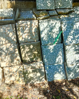 Pavimento in graniglia di marmo rustico vintage