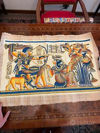 Autentico Papiro Egizio - Scena Regale