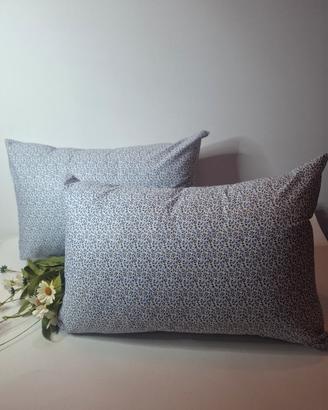 Coppia cuscinetti in cotone fantasia 