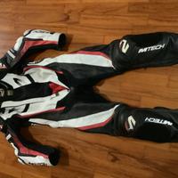 Tuta moto Mtech in pelle