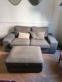Divano IKEA KIVIK e poggiapiedi contenitore