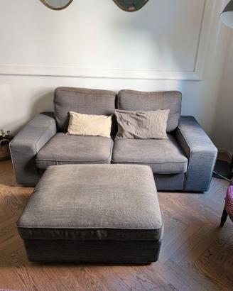 Divano IKEA KIVIK e poggiapiedi contenitore