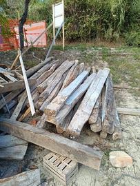 antiche travi in legno