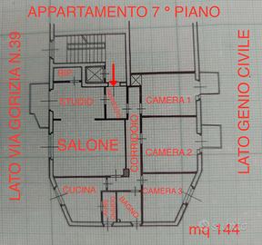 Appart. con garage in via Gorizia 39