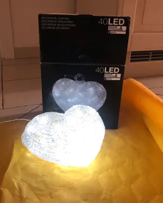Luce led cuore interno-esterno