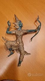 statuetta in bronzo di Re Rama  prov. Thailandia