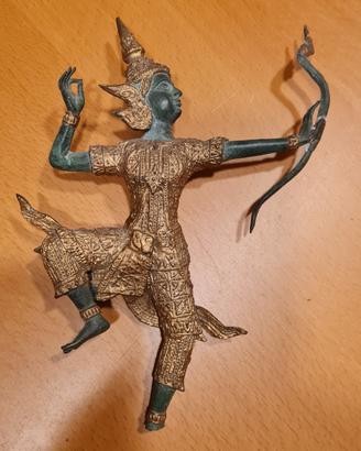 statuetta in bronzo di Re Rama  prov. Thailandia