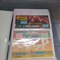 collezione biglietti della lotteria