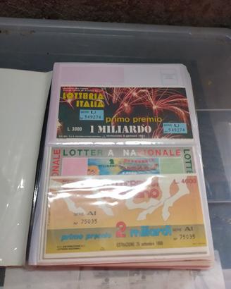 collezione biglietti della lotteria