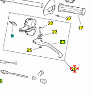 -Comando freno post Aprilia Scarabeo 50 AP8118568