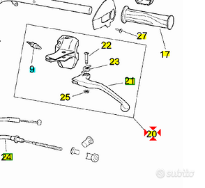 -Comando freno post Aprilia Scarabeo 50 AP8118568