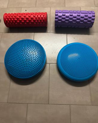 Pedana tavola propriocettiva caviglia e rullo
