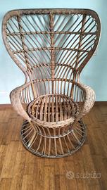 poltrona in vimini Gio ponti Bonacina 
