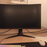 Monitor gaming curvo  AOC 2k 165Hz 27 pollici