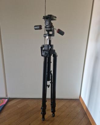 Treppiede Manfrotto 475b + testa 029
