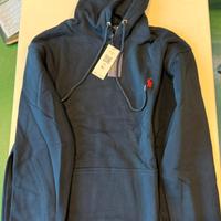 Felpa con capuccio blue