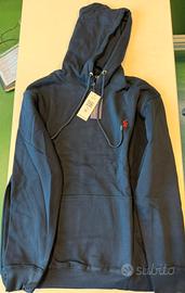 Felpa con capuccio blue