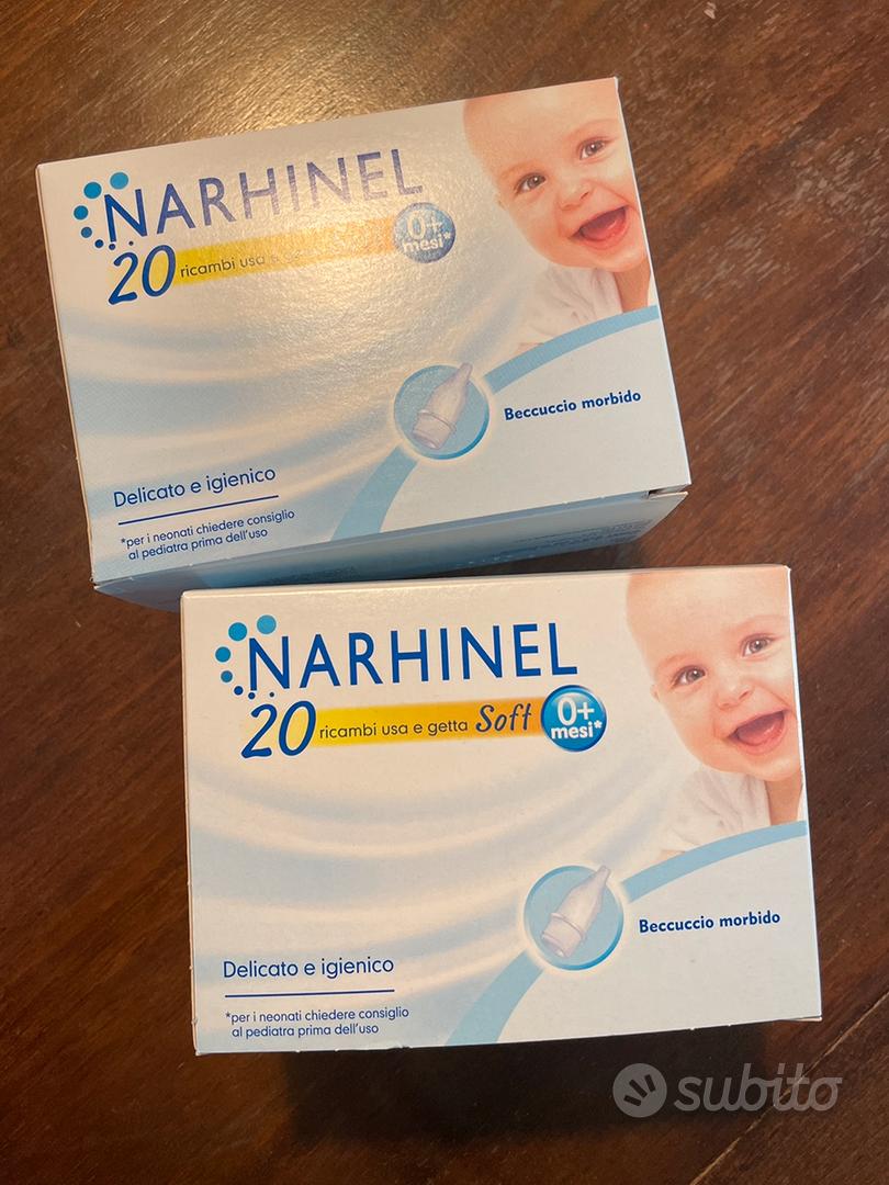 Narhinel Aspiratore Nasale Soft Neonati Bambini + 2 Ricambi Soft 1 pz