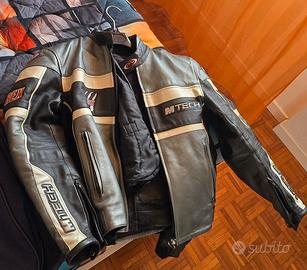 Giubbino in pelle da Moto MTECH