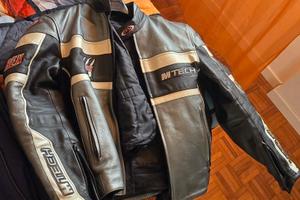 Giubbino in pelle da Moto MTECH