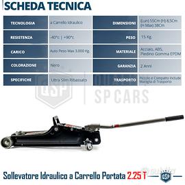 Subito - RT ITALIA CARS - CRIC Auto PROFESSIONALE a Carrello RIBASSATO 2.2T  - Accessori Auto In vendita a Bari