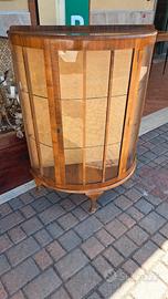 Vetrinetta deco in noce 