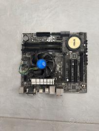 Scheda madre ram e processore