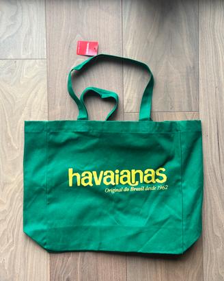 Shopper verde havaianas - tote beach