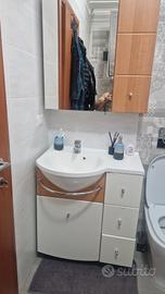 mobile bagno con specchiera contenitore
