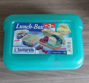 set portapranzo "Lunch-Box" da 3 pezzi Tontarelli