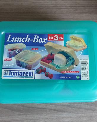 set portapranzo "Lunch-Box" da 3 pezzi Tontarelli