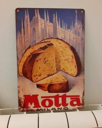 Panettone Vintage Italiano Motta Milano in latta