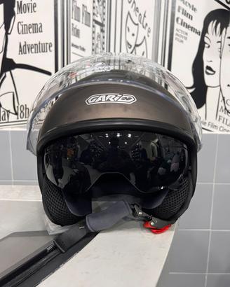 CASCO GARIBALDI DOPPIA VISIERA BRONZO OPACO