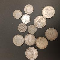 lotto monete lire argento 500/1000/5