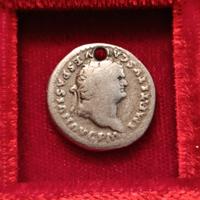 moneta romana denario alto imperiale Tito Vesp.avg