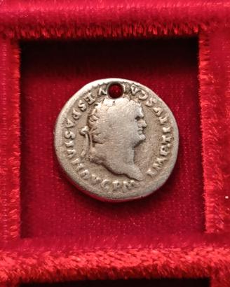 moneta romana denario alto imperiale Tito Vesp.avg
