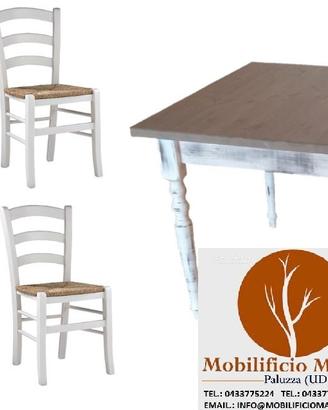 Sedie Tavoli Bar Ristorante Shabby Chic cd0251