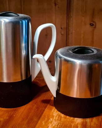 Rara caffettiera e teira design tedesco anni 60